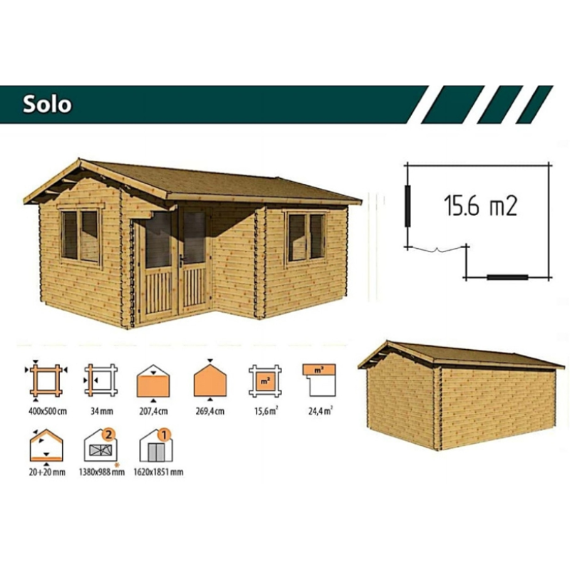 SOLO 34 4x5 meter SOLO 34 4x5 meter