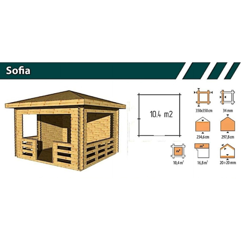 SOFIA 34 3.5 x 3.5 meter SOFIA 34 3.5 x 3.5 meter