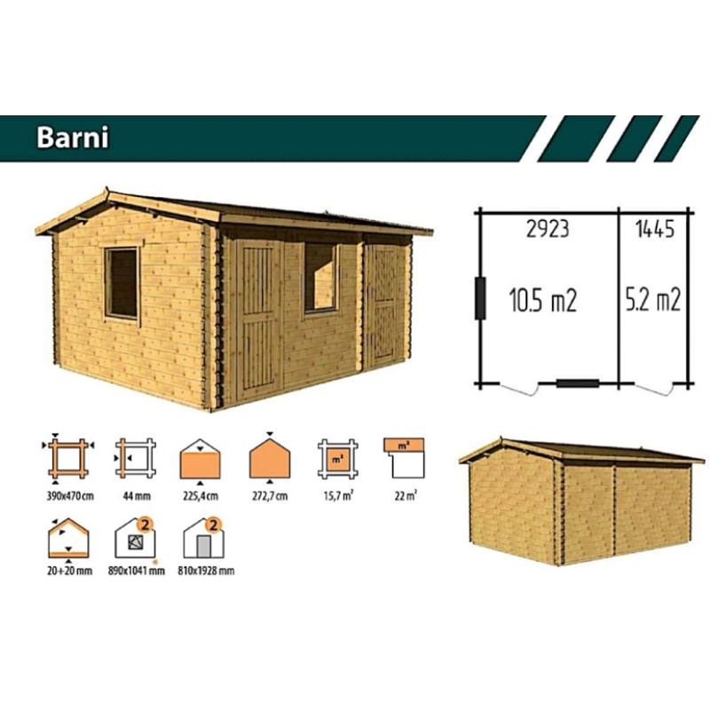 BARNI 44 3.9 x 4.7 meter