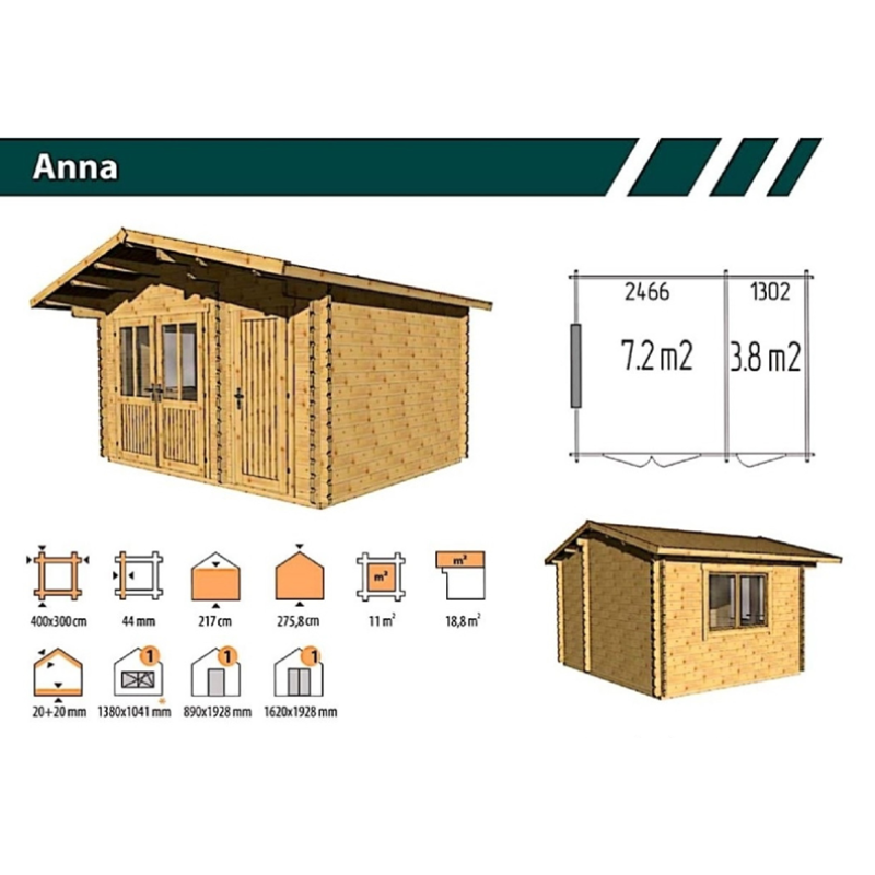 ANNA 44 4 x 3 meter