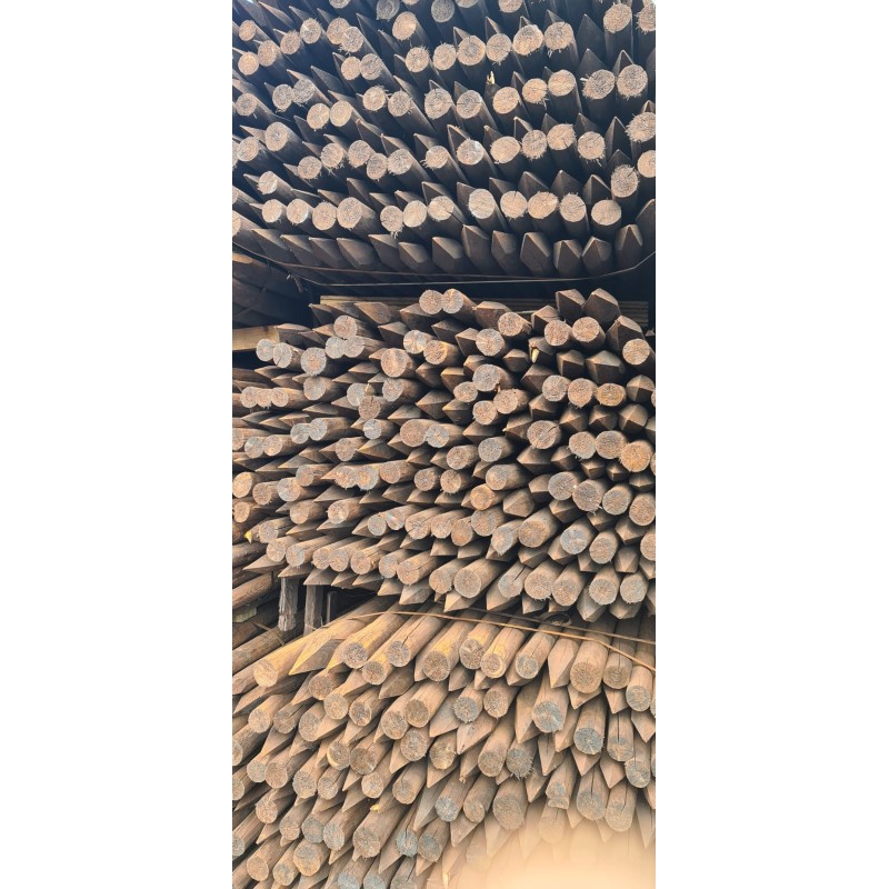 50 - 75 mm x 2400 mm (8 ft x 2 - 3 inch) peeled post