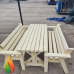 Garden table with two Benches