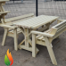 Garden table with two Benches