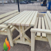 Garden table with two Benches